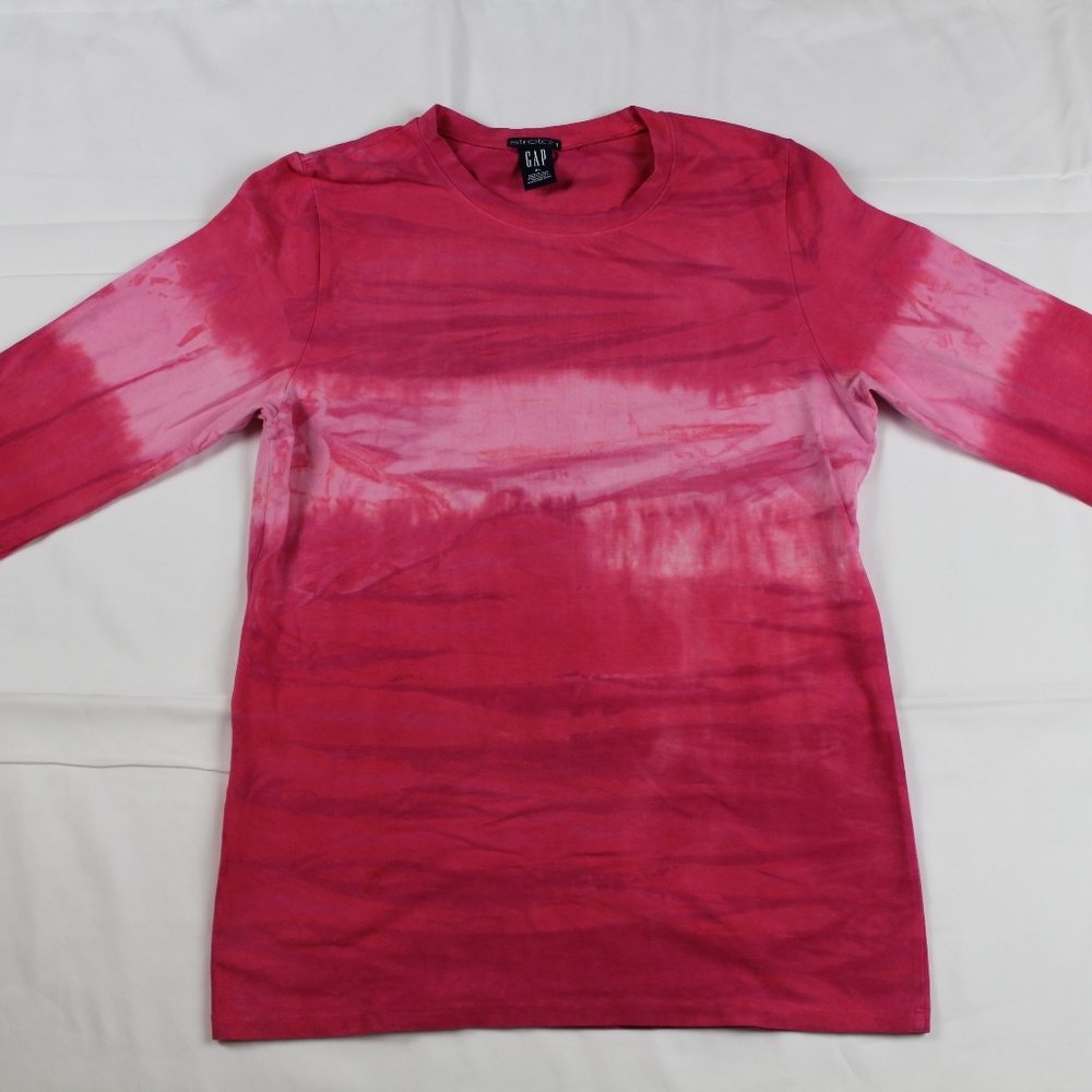 GAP Stretch Long Sleeves Women Crew Neck XL Red